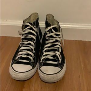 Heavily worn mens converse hi tops